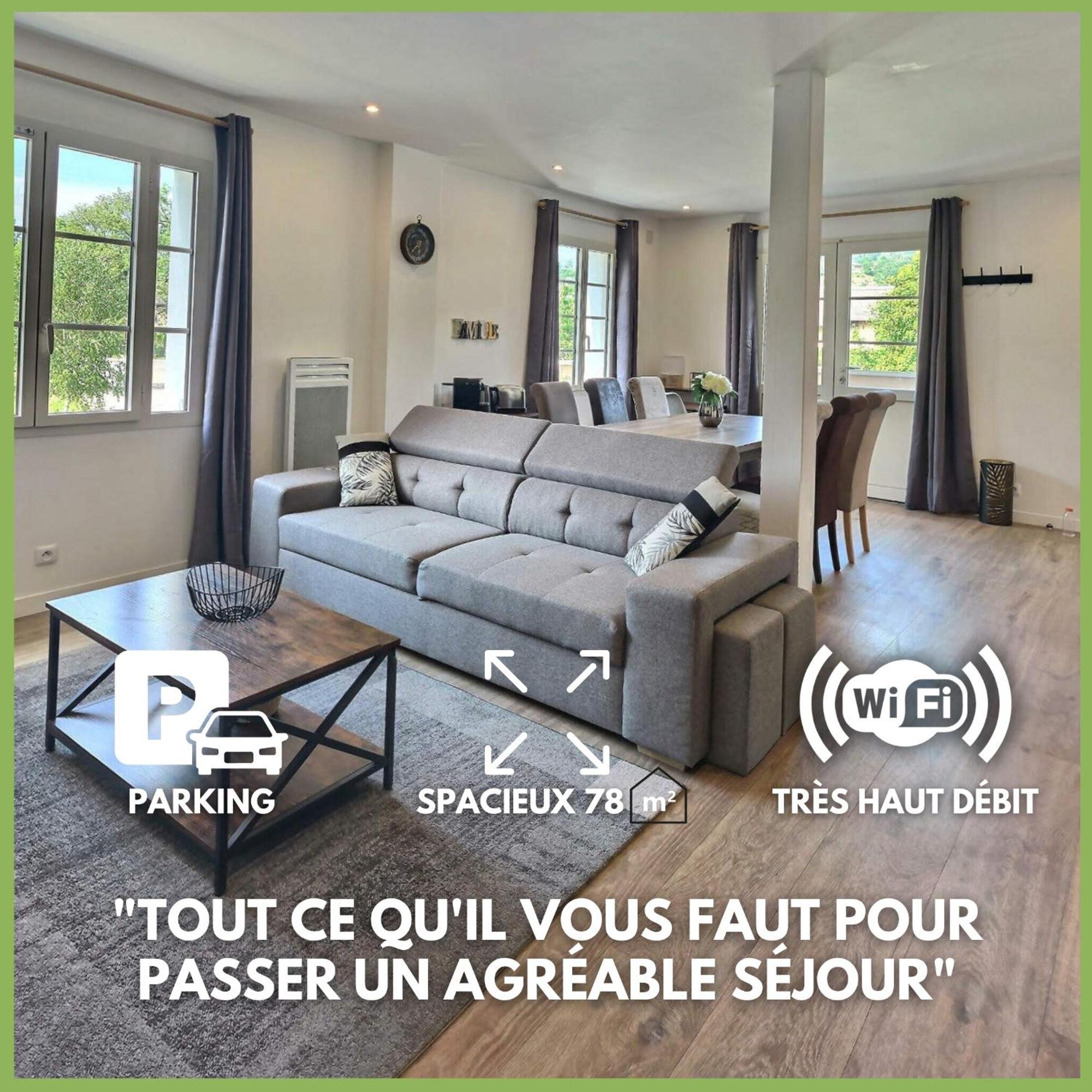 Superbe, T3 Spacieux 78 M2, Neuf, Parking, Balcon Gerde Exterior photo